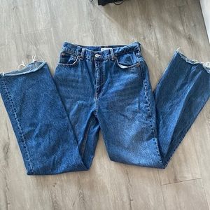 Zara high rise wide leg Jean